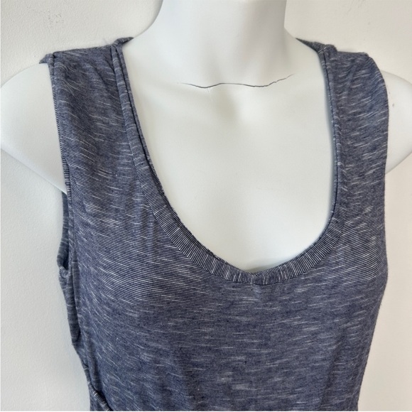 MAX STUDIO Striped Jersey Maxi Dress Size Medium - Picture 3 of 8